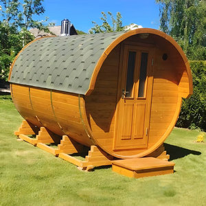 Sauna de Vapor con Aislamiento para <span class=keywords><strong>Terraza</strong></span>, <span class=keywords><strong>Estufa</strong></span> de Madera Sólida para 6 Personas, Control de Temperatura Inteligente Eléctrico - Product Image 3