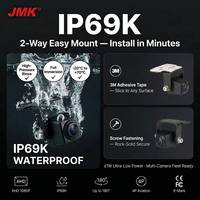 JMK OEM ODM Groothandel IP69K Waterdichte AHD 1080P Verborgen Kentekenplaat Achteruitrijcamera voor Truck Bus Auto