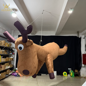 Renne gonflable personnalisé en peluche de dessin animé, ballon de mascotte gonflable Capreolus Pygargus pour la publicité de fête - Product Image 5