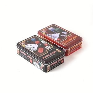 Juego de 100 Fichas de Póker de Casino con Caja de Hierro, Fichas de Póker PS con Logotipo Personalizado para el Juego de Texas Hold'em - Product Image 2