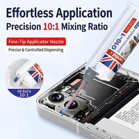 Adhésif structurel acrylique haute résistance, résistant aux chocs, colle AB pour collage de cartes de téléphone et de cadres métalliques, Nianlida 50ml