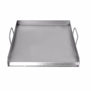 Ustensiles de cuisine universels pour barbecue en acier inoxydable à dessus plat de style mexicain pour plaques chauffantes et poêles à griller - Product Image 1