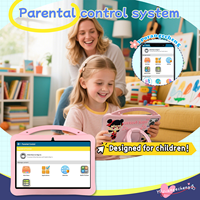 Kidiby Tablet anak-anak 10.1 inci dengan Sim Android 13 Octa Core baterai 4000MAH IPS 1280x800 4GB MTK prosesor Black Friday hadiah