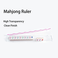 Règle de Mahjong et de jeu de cartes américaine, Tendance transfrontalière, pour 4 joueurs, en acrylique, 17,5 pouces, avec plateau de rangement pour jetons, durable et imperméable