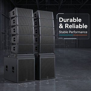 Pack de 6 enceintes modulaires passives Line Array 4+2 avec amplificateur DSP et mixeur pour auditorium scolaire et mariages – Vente en gros - Product Image 1