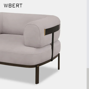 Wbert โซฟาผ้าโลหะสำหรับห้องนั่งเล่นสไตล์โมเดิร์นแบบอิตาลีสำหรับห้องในโรงแรมคลับหรูหราดีไซน์หรูหรา - Product Image 2
