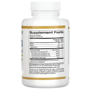 Commercio all'ingrosso Omega-3 olio di pesce Softgel capsule EPA & DHA supporto immunitario per la salute del cervello e del cuore - Product Image 2