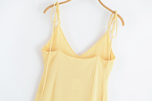 KAR & OT ZA <span class=keywords><strong>Robe</strong></span> à bretelles fines et ajustables pour femmes, avec nœud décoratif en couches, col en V, été 2025, 5039212 - Product Image 6