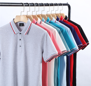 Vente en gros logo personnalisé Polo de golf 100% coton à manches courtes/longues brodé uni coupe ajustée pour hommes grande taille - Product Image 1