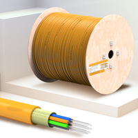 GJFJV kabel optik dalam ruangan, 50/125um OM1 OM2 OM3 Multi-Core Multi-Core bufered ketat LSZH 6 Core