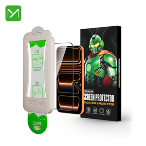 Applicateur de protection d'écran biodégradable pour verre trempé HD compatible avec les séries iPhone <span class=keywords><strong>12</strong></span>, 13, 14, 15, 16, 17 - Product Image 1