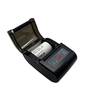 Printer Mini Bluetooth portabel 58mm, Printer Portabel Mini Bluetooth dengan nirkabel tipe-c opsional dengan wadah kulit