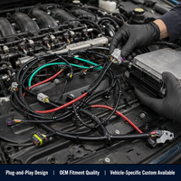 Relay Kabel Harness Tugas Berat dengan Konektor Berperingkat IP67 untuk Bus