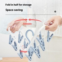 Séchoir à chaussettes multifonctionnel à pinces multiples, séchoir à vêtements pour bébés, séchoir à chaussettes coupe-vent