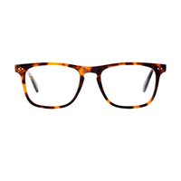 Lunettes carrées de style rétro japonais avec monture en forme de visage en diamant Lunettes assorties en feuille d'acétate de cellulose pour lunettes