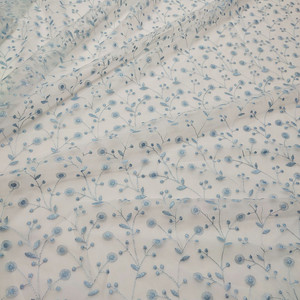 Tissu en dentelle <span class=keywords><strong>française</strong></span> brodée en maille pour sac DIY, robe, tissu pour enfants - Product Image 3