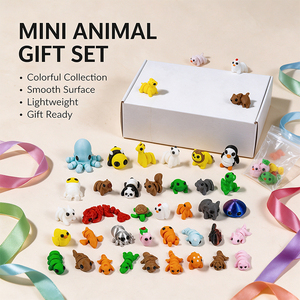 Mini Statues d'Animaux Imprimées en 3D avec Articulations Mobiles, Figurines Réalistes à Collectionner pour Adultes, Décoration de Bureau à Domicile - Product Image 4