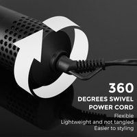 Sèche-cheveux brosse électrique 5-en-1 à moteur AC, haute vitesse 1000W 108 000 tr/min, diffuseur ionique, peigne coiffant, boucleur, idéal pour hôtel