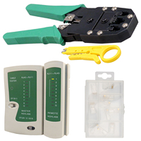 Vente Chaude Kit Outils Professionnel de Réparation Informatique 12 en 1 avec Tournevis Plat, Pince Coupante, Boîte à Outils pour Maintenance et Réparation Réseau
