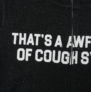 Felpa con Cappuccio in Cotone 100% di Alta Qualità con Strass, Abbigliamento <span class=keywords><strong>Streetwear</strong></span> Pesante da Uomo, Felpa con Cappuccio da Uomo con Scritta 'THAT'S AWFUL LOT of COUGH SYRUP' - Product Image 5