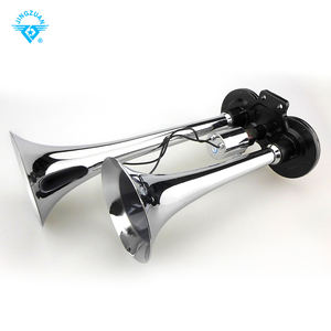 แตรลม12โวลต์24โวลต์รถรถบรรทุกโครเมี่ยมคู่ทรัมเป็ตคอมแพ็คแอร์แตร150DB เสียงดัง - Product Image 3