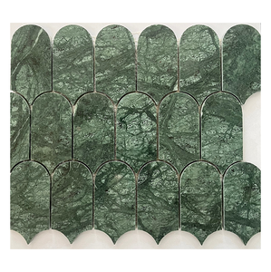 Piastrelle per <span class=keywords><strong>mosaico</strong></span> in pietra naturale 310x245mm Design moderno verde Terrazzo per interni in Parquet, banconi Bar dell'hotel - Product Image 1