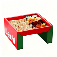 Caja de pastoreo de pan de panadería árabe nueva personalizada con taza de inmersión Ramadan Snack Pasrty Packaging Self Erecting Laba Pita Platter Box
