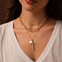 Bracelet à maillons délicats en acier inoxydable EMANCO, ensemble de bijoux superposables, style bohème minimaliste, vente en gros, dropshipping
