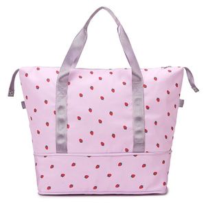 Fashionable Travel <b>Backpack</b> Gym Bag Oxford Storage Luggage Dry Wet Separation Sports Travel Bag with Zipper Shoe Compartment - Product Image 3