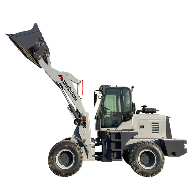 China Construction Mini Front End Loader 2 Ton Rated Load Articulated Wheel Loader 76KW Engine Gearbox Imported Hydraulic System