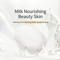 Savon de bain artisanal au lait de rose naturel biologique LOVE en gros avec extrait de lait, antibactérien, blanchissant, hydratant, solide 100g