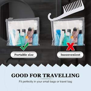 Nuevo Peine para el Cabello de Acetato de 4mm de Grosor con Logotipo Personalizado, Peine de Dientes Anchos para Mujer, Blanco, Antiestático, para Cabello Rizado - Product Image 4