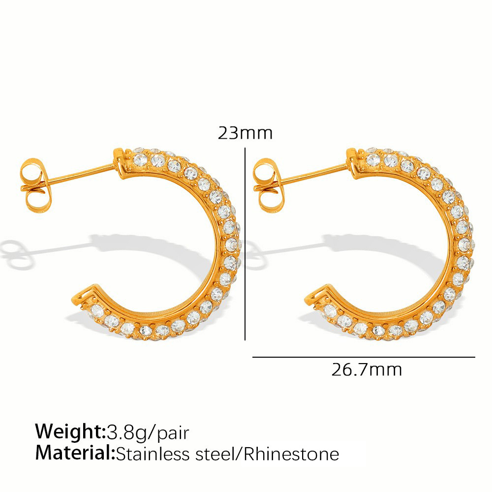 Pendientes de Oro con Diamantes Blancos EH266G