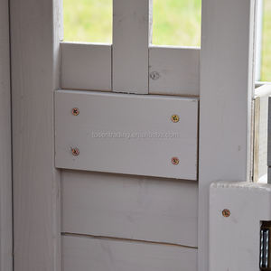 Maisonnette en bois pour enfants avec toit gris, cabane de jardin extérieure - Product Image 4