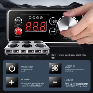 Placa de Inducción Eléctrica Comercial de 500W para Cocina, 2 Quemadores, Control Táctil, Temporizador y Ajuste de Temperatura, Superficie de Vidrio - Product Image 3