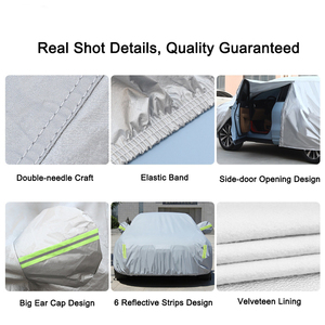 Funda para Coche, Protección Exterior Completa, Cubierta para Nieve, Parasol, Antipolvo, Impermeable, Material PEVA para las Cuatro Estaciones - Product Image 5