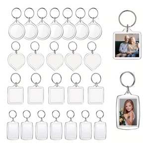 Nhà cung cấp Trung Quốc bán buôn tùy chỉnh thăng hoa trống trong suốt Acrylic <span class=keywords><strong>Keychain</strong></span> - Product Image 4