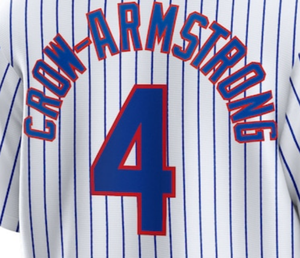2025デザインシカゴ米国チームカスタマイズチームロゴ名番号カスタムステッチ野球ジャージー #4 Crow-armstrong #27スズキ - Product Image 2