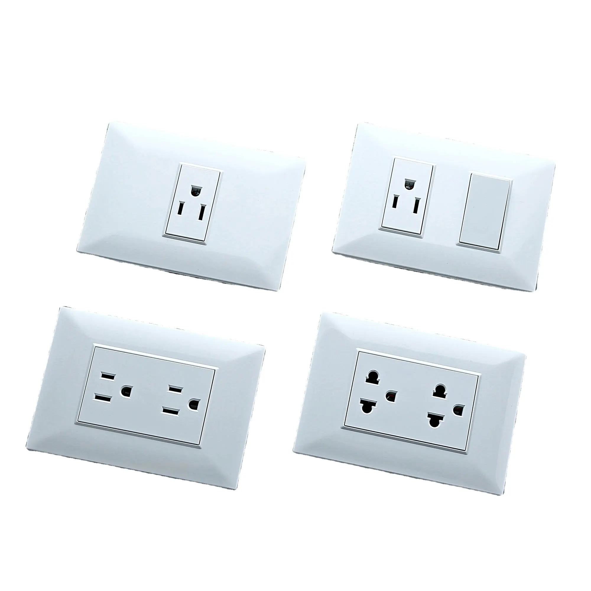 KF SERIES WHITE High Quality 2 gang 2 way Wall Switch Electric Light Home switches and sockets