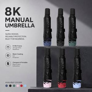 Parapluie pliant promotionnel en gros avec impression de logo pour événement professionnel, cadeau d'entreprise, parapluie de haute qualité avec logo - Product Image 2