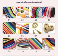 OEM souple personnalisé impression taille logo cosmétique maquillage emballage cadeau bijoux pochette coton poussière café thé alimentaire sac à cordon