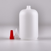 Bouteille en plastique vide de 500 ml avec bouchon à goupille en acier pour adhésif cyanoacrylate, emballage de colle, directement de l'usine