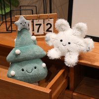 Boneka Salju Pohon Natal Lembut dan Empuk, Mainan Hewan Kawaii untuk Dekorasi Liburan Natal, Pohon Hijau Salju Putih, Grosir