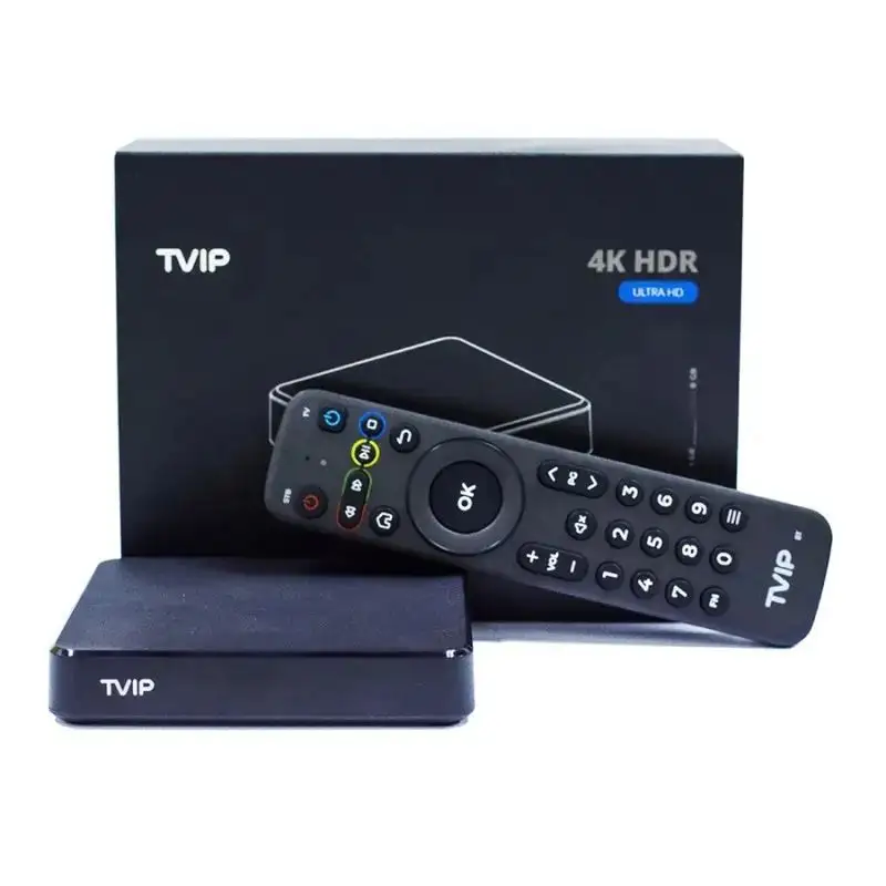 TVIP 705 605 4K с двойным Wi-Fi s-box IPTV 4K HEVC HD TVIP605SE Android 11 мультимедийный iptv стример linux TVbox sweden Италия