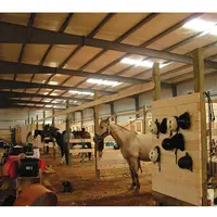 Bouwen Sporthal Binnen Rijden Stalen Structuur Geprefabriceerde Paard Schuur