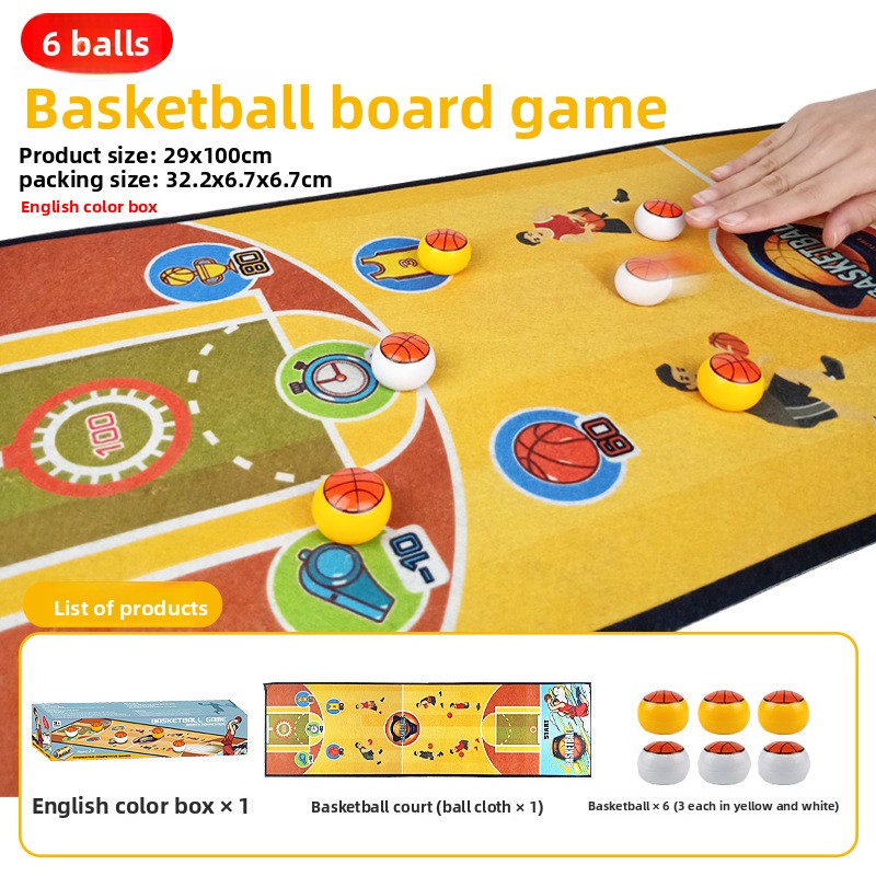 [Color Box] Table Basketball - 6 balles (1M de long)