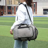 Sac à dos de voyage convertible en sac bandoulière et sac à main portable, résistant à l'eau, de haute qualité, durable, en tissu Oxford rembourré, personnalisable OEM/ODM pour l'extérieur