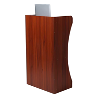 Podium debout en bois moderne et simple Pupitre Église Hôtel Théâtre Mobilier commercial Bureau de réception Podium Stand