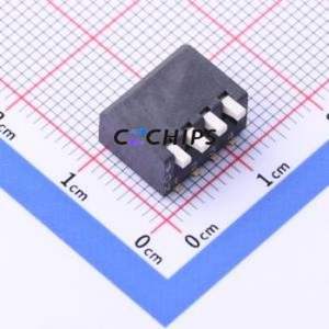 DQ-04BP DIP Switch SMD-8P,9x11.6mm Switch ( Type: Piano Key )( Number of Switch Sections: 4 )( Lead Spacing: 2.54mm ) - Product Image 1