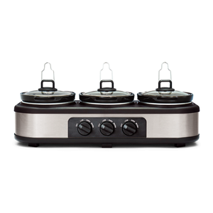 <span class=keywords><strong>Mijoteuse</strong></span> <span class=keywords><strong>Triple</strong></span> 4.5 Quarts avec Température Réglable à 3 Niveaux, Couvercle en Verre, pour Serveurs de Petit-Déjeuner, Sous Vid, Passe au Lave-Vaisselle - Product Image 6